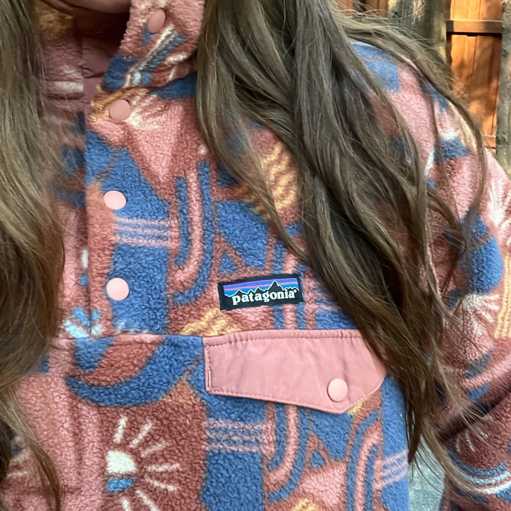 Patagonia Synchilla Snap T Fleece Pullover in Canyon Block Sisu Brown - Picture 12 of 12